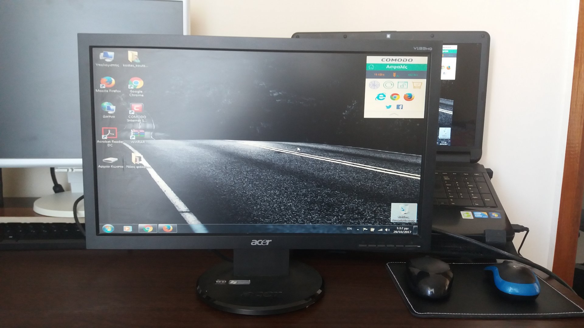 Acer v193hqv не включается