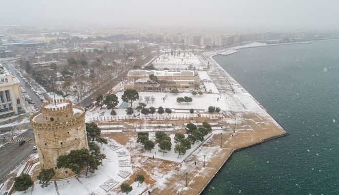 Χιόνια στη Θεσσαλονίκη
