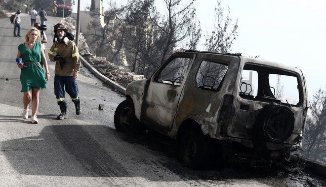 Καμένο αυτοκίνητο στην περιοχή